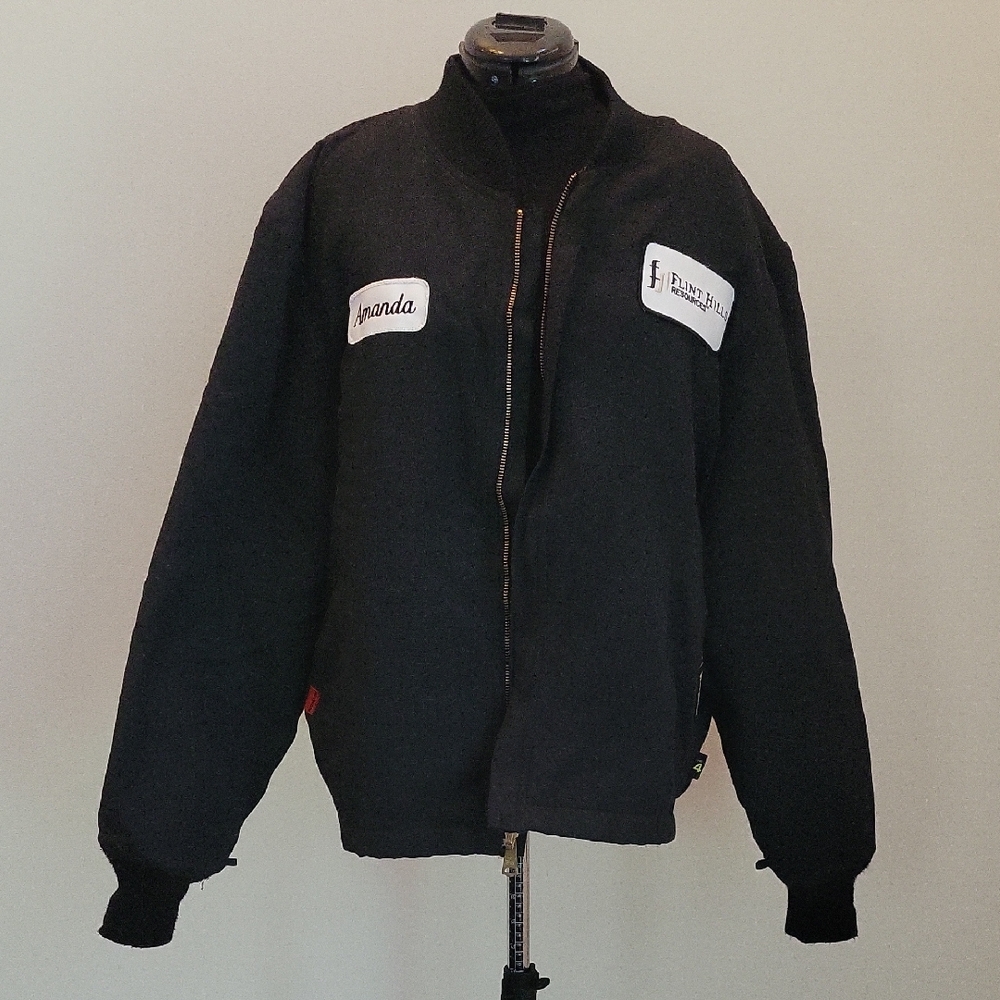 Workrite Womens Black Fire Retardant Utility Jacket, Medium